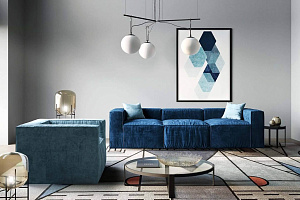 Бескаркасный диван Фри без ножек, комплект диванов на заказ от российского производителя